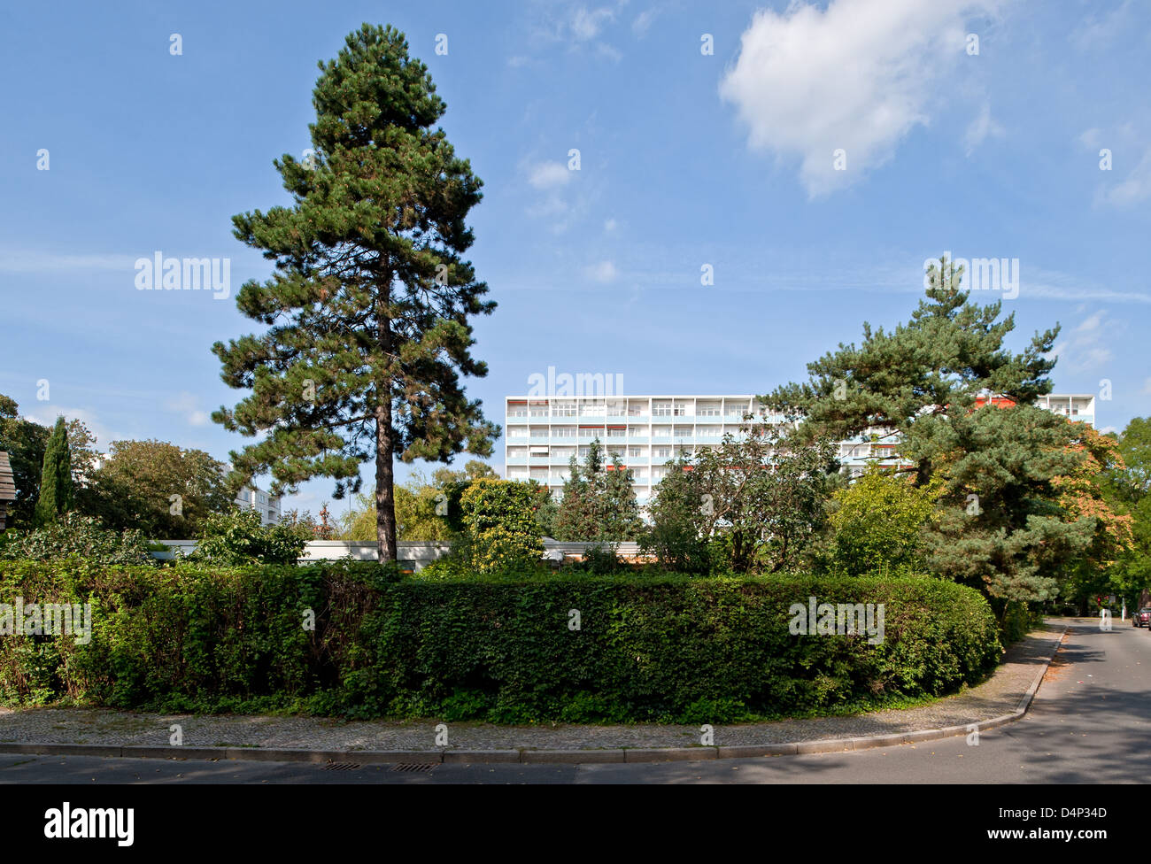 Berlin, Deutschland, Sichtlinie Turm in der Altonaer Straße 3-9 Hansaviertel Stockfoto