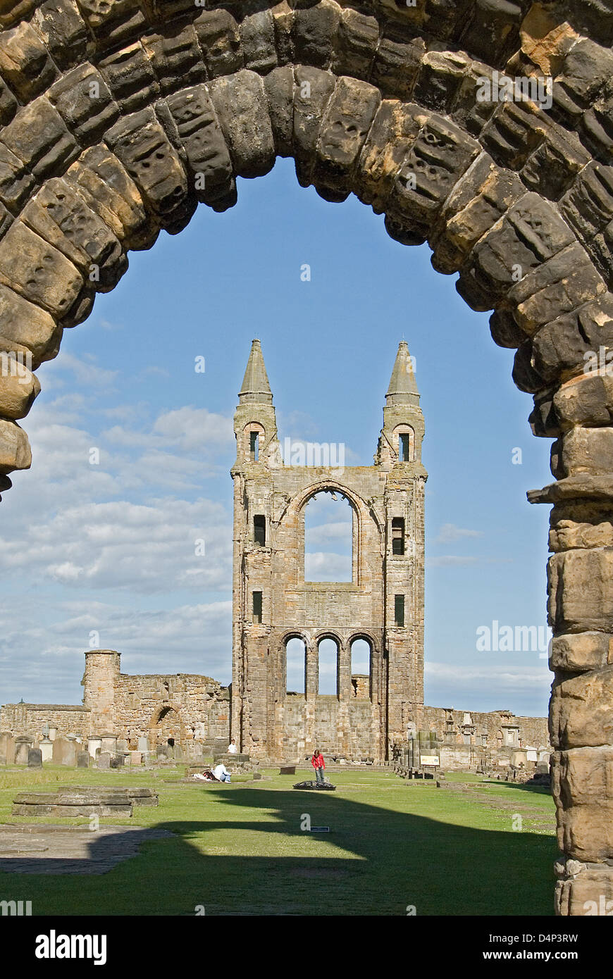 Kathedrale Ruinen, St Andrews, Fife, Schottland Stockfoto