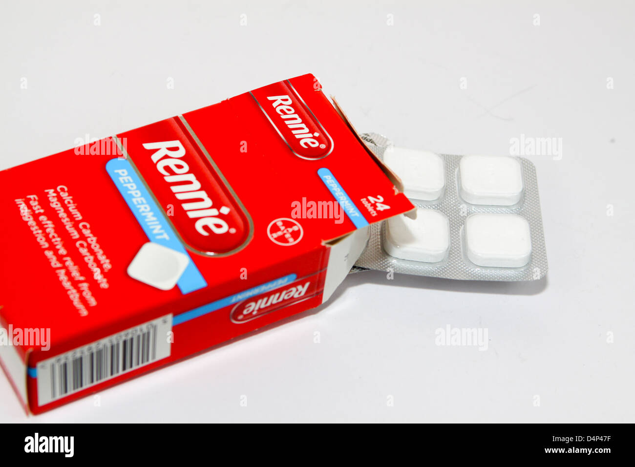 Rennie Antacidum Verdauungsstörungen Tabletten Stockfoto