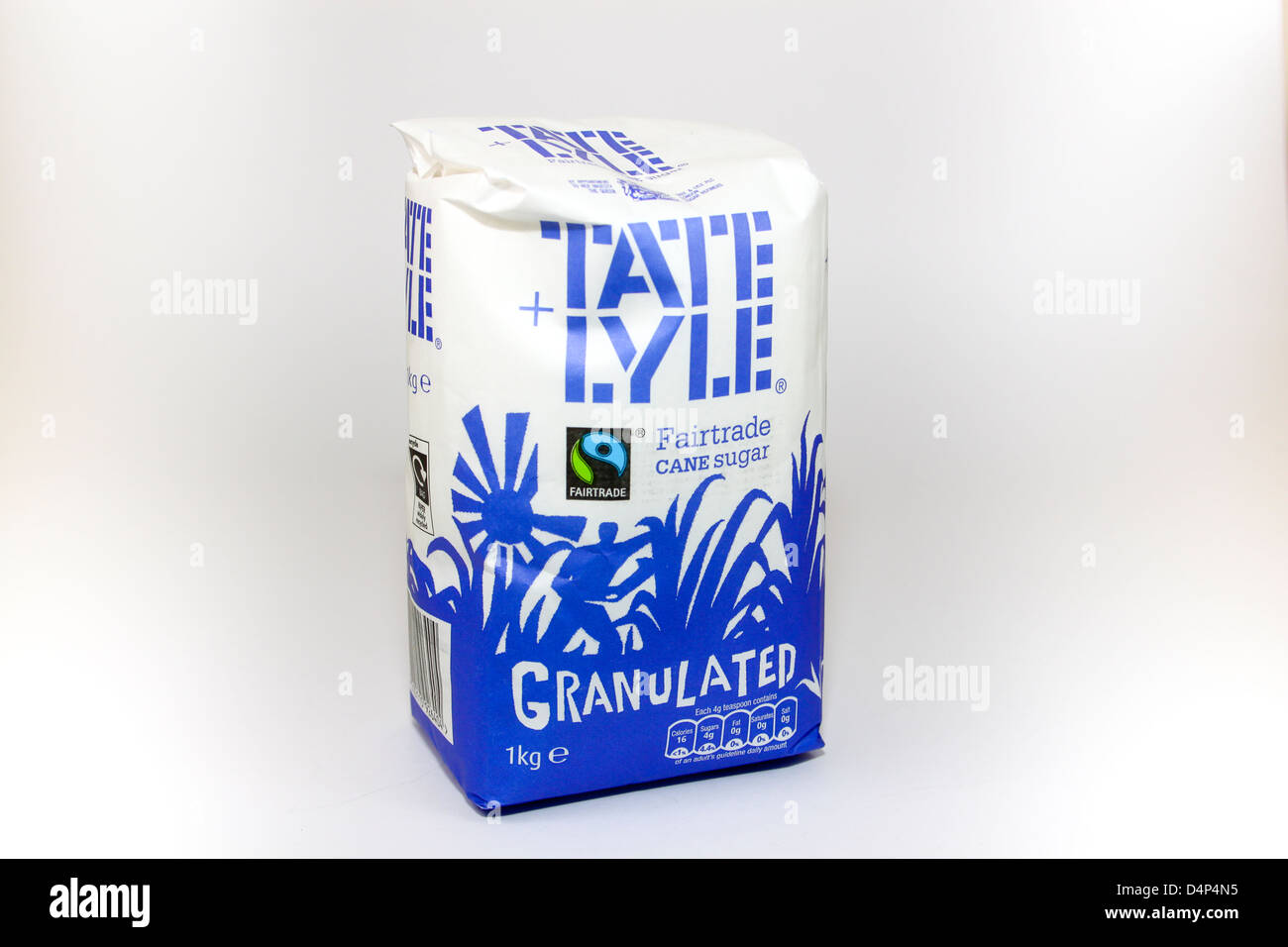 Tate and Lyle 1KG Pack des fairen Handels Kristallzucker Stockfoto