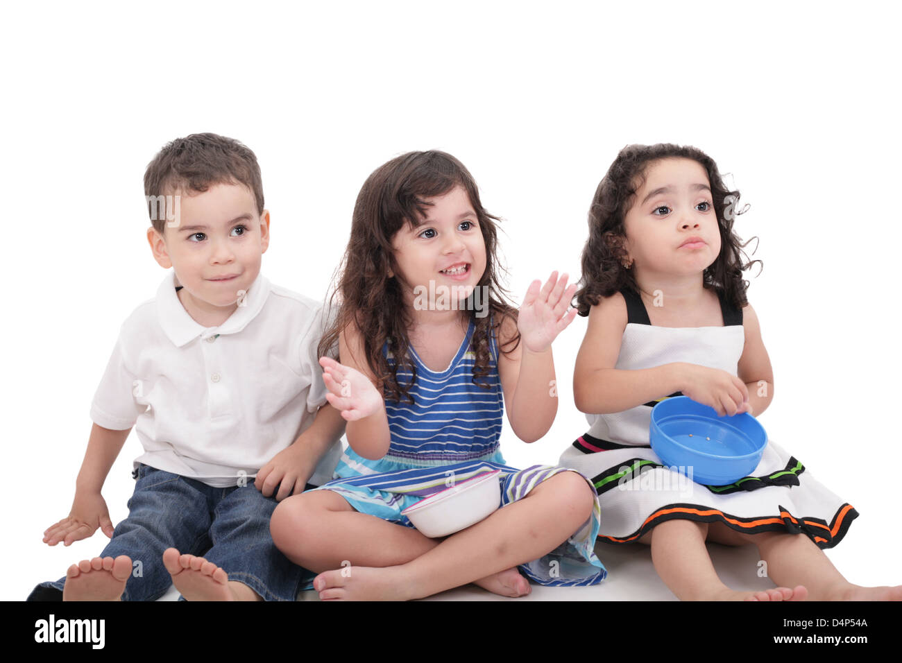 Childrens blickte überrascht Stockfoto