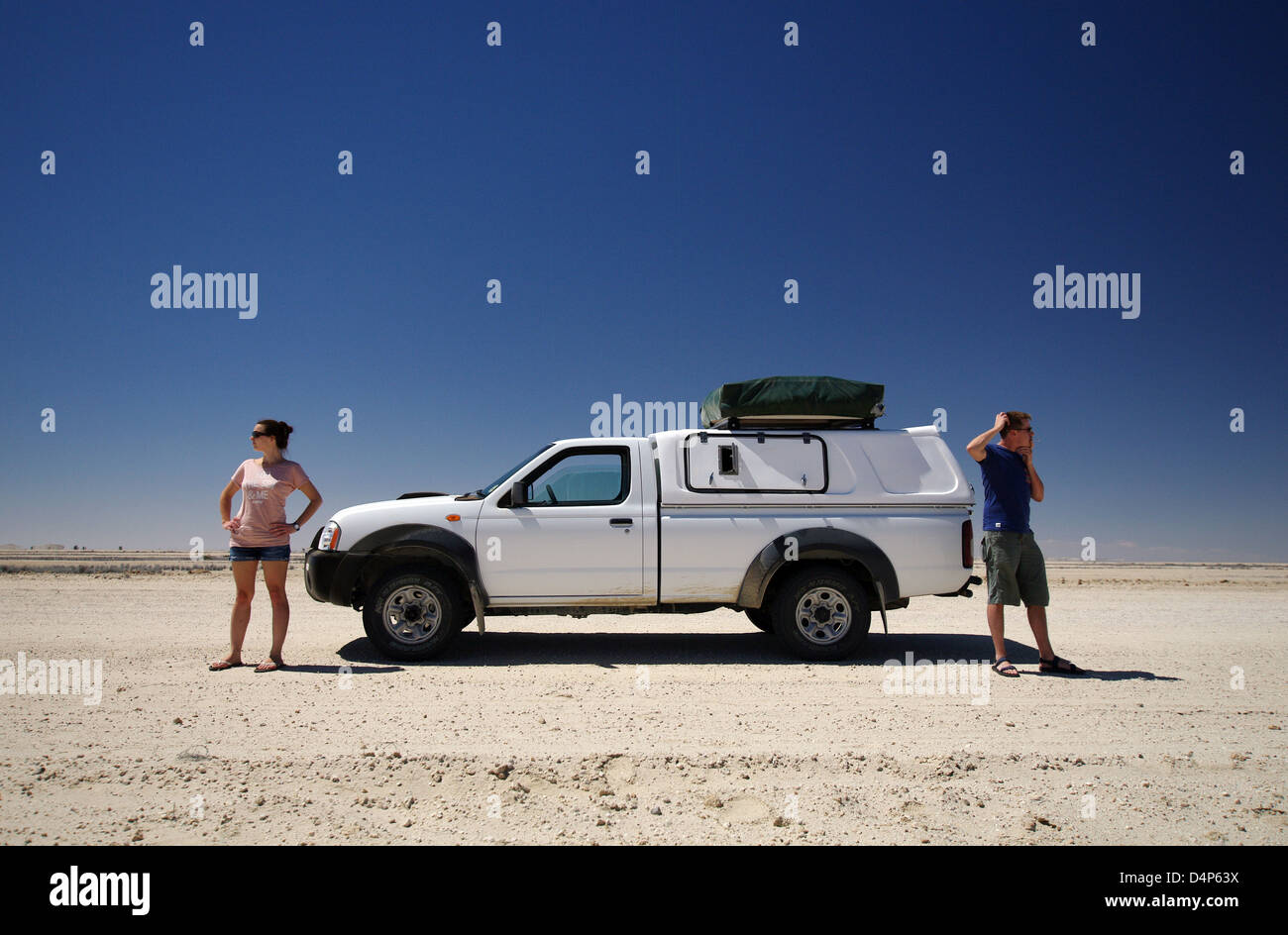 Verloren in der Wüste - Namibia Stockfoto