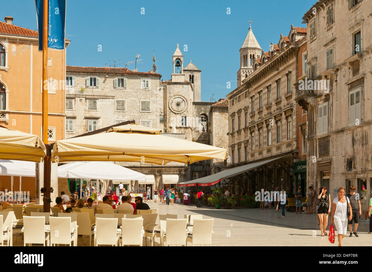 Peoples Square, Split, Kroatien Stockfoto