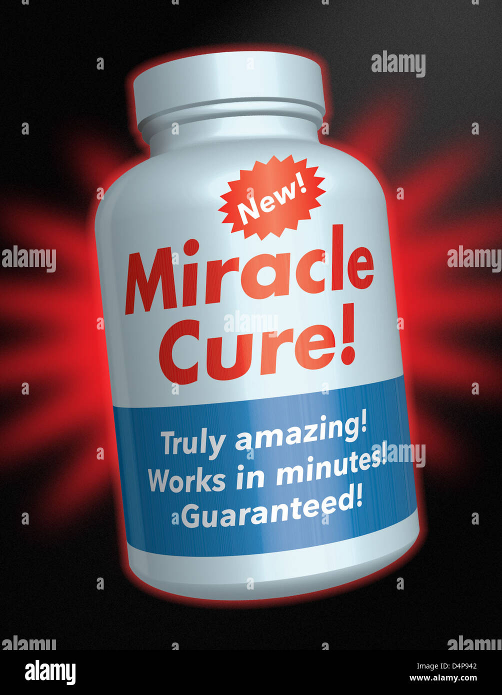 Die FDA warnt vor Betrug im Gesundheitsbereich, insbesondere vor solchen, die falsche Behauptungen über Wunderheilungen gegen Krankheiten wie Alzheimer machen Diese nicht genehmigten Behandlungen können schädlich sein und es fehlen wissenschaftliche Beweise. Verbraucher sollten vorsichtig sein und betrügerische Produkte der FDA melden. Stockfoto