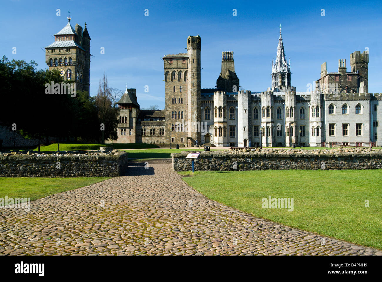 Schloss von Cardiff, Cardiff, Glamorgan, Wales, UK. Stockfoto