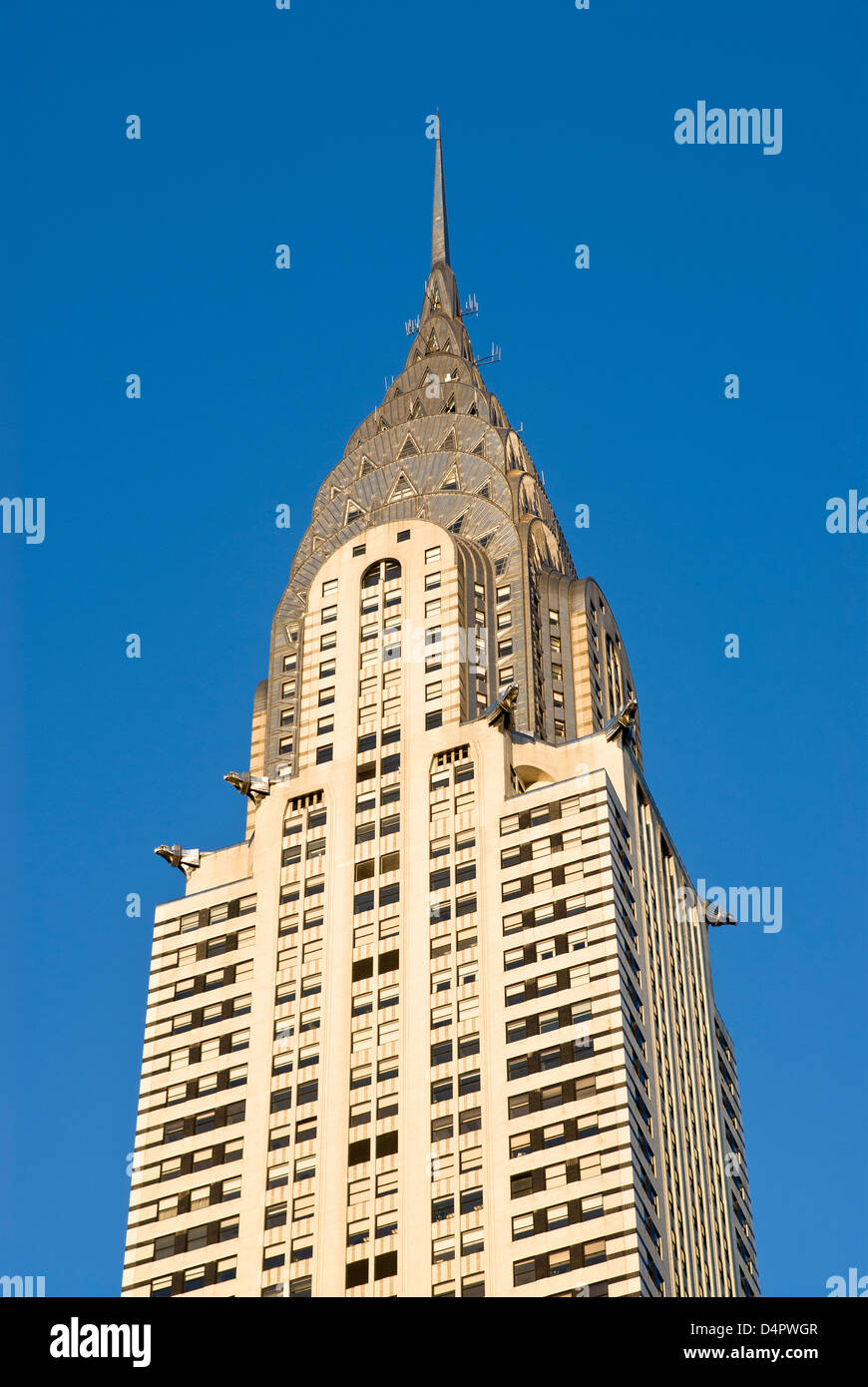 Das Chrysler Building (1931), Art-Deco-Meisterwerk, New York City. Stockfoto