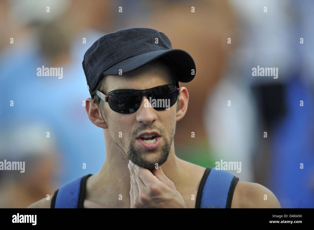 USA? s Michael Phelps bei der FINA-schwimmen-Weltmeisterschaften in Rom, 24. Juli 2009. Foto: Bernd Thissen Stockfoto