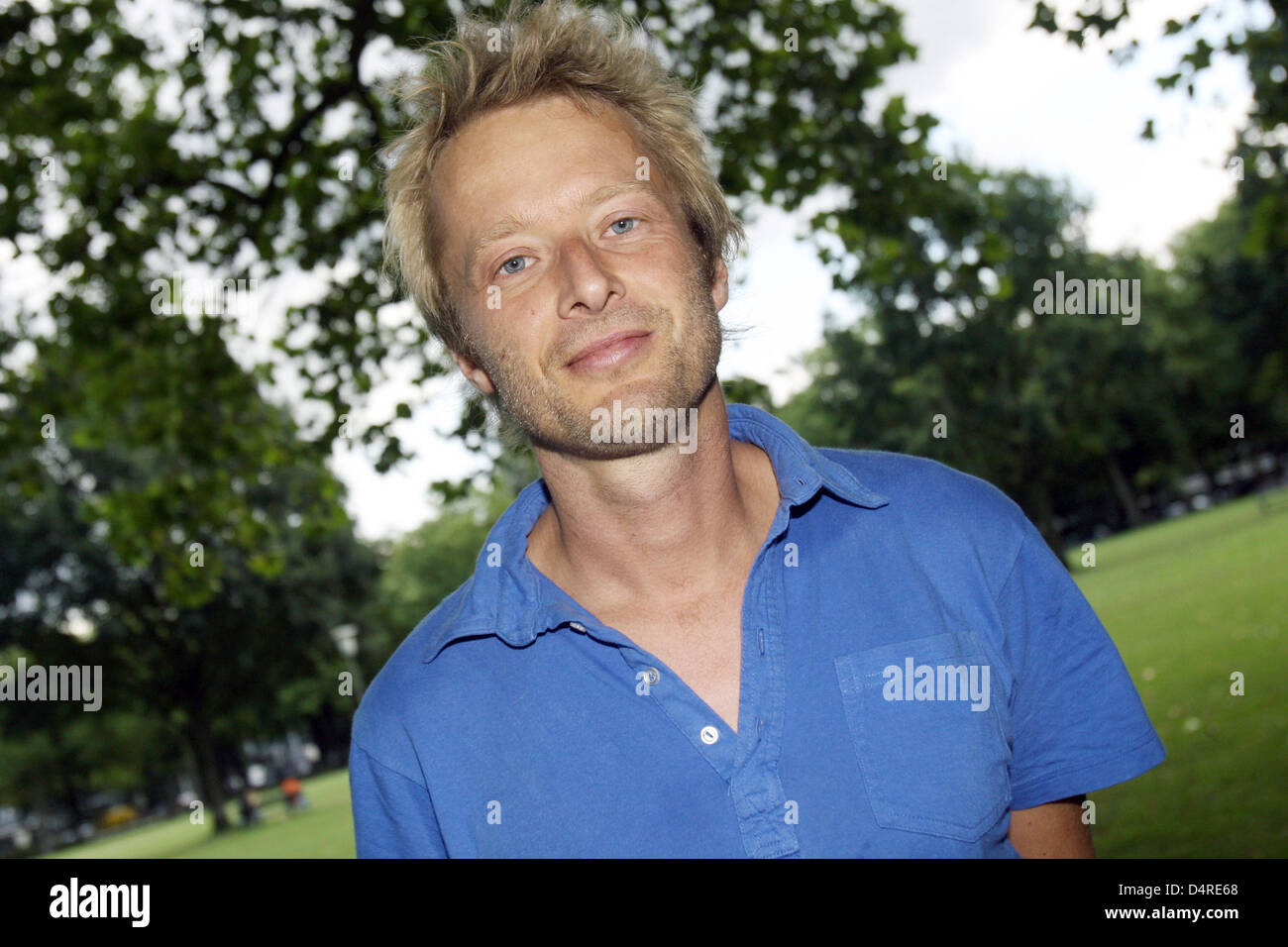 Österreichischen Komponisten Johannes Maria Staud in Hamburg, Deutschland, 14. August 2009 abgebildet. Er wird mit dem Paul-Hindemith-Preis nach einem Konzert mit seinen Stücken am Abend präsentiert werden. Foto: Malte Christen Stockfoto