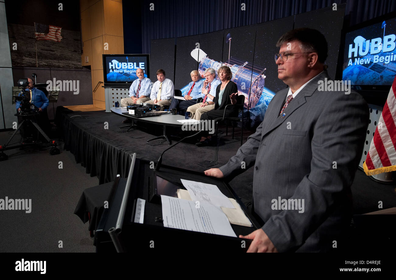 Das Hubble-Weltraumteleskop der NASA veröffentlicht neu aufgerüstete Bilder, die verbesserte Ansichten des Weltraums ermöglichen. Diese Bilder liefern detailliertere Informationen über ferne Galaxien und kosmische Phänomene und fördern unser Verständnis des Universums. Stockfoto