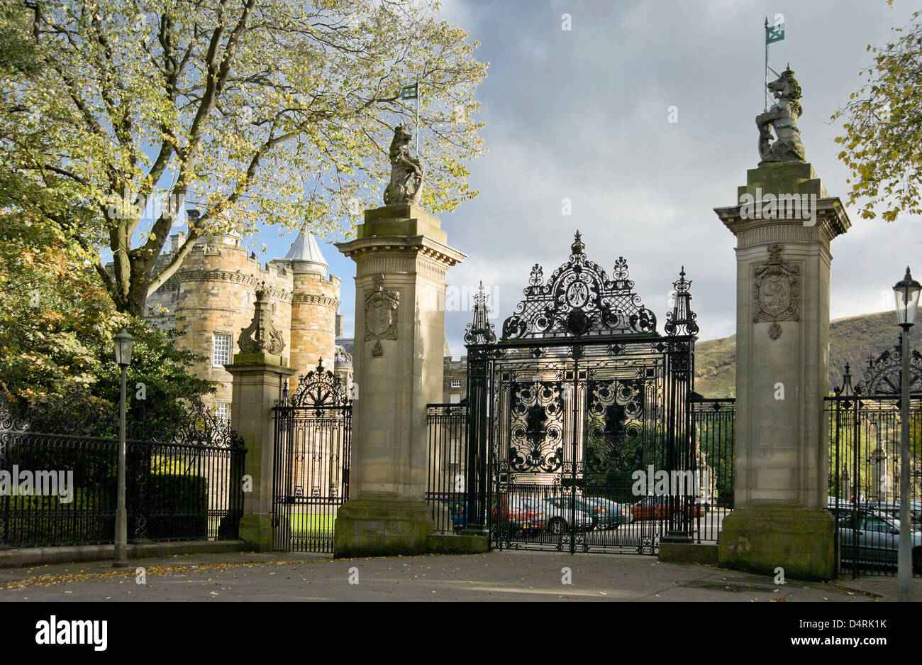 Tore zum Holyrood palace Stockfoto