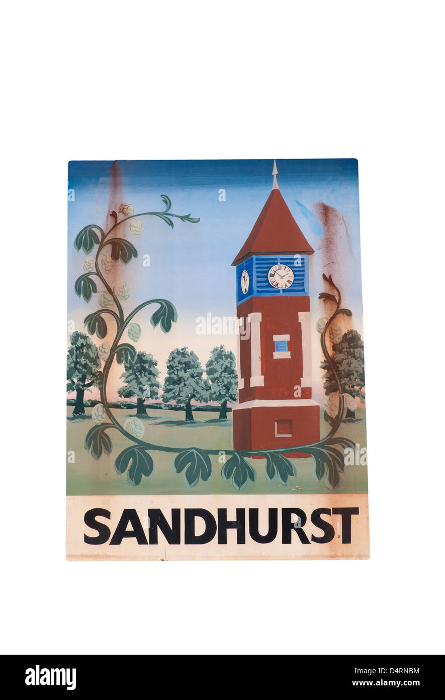 Sandhurst Dorf Zeichen Kent England UK Stockfoto