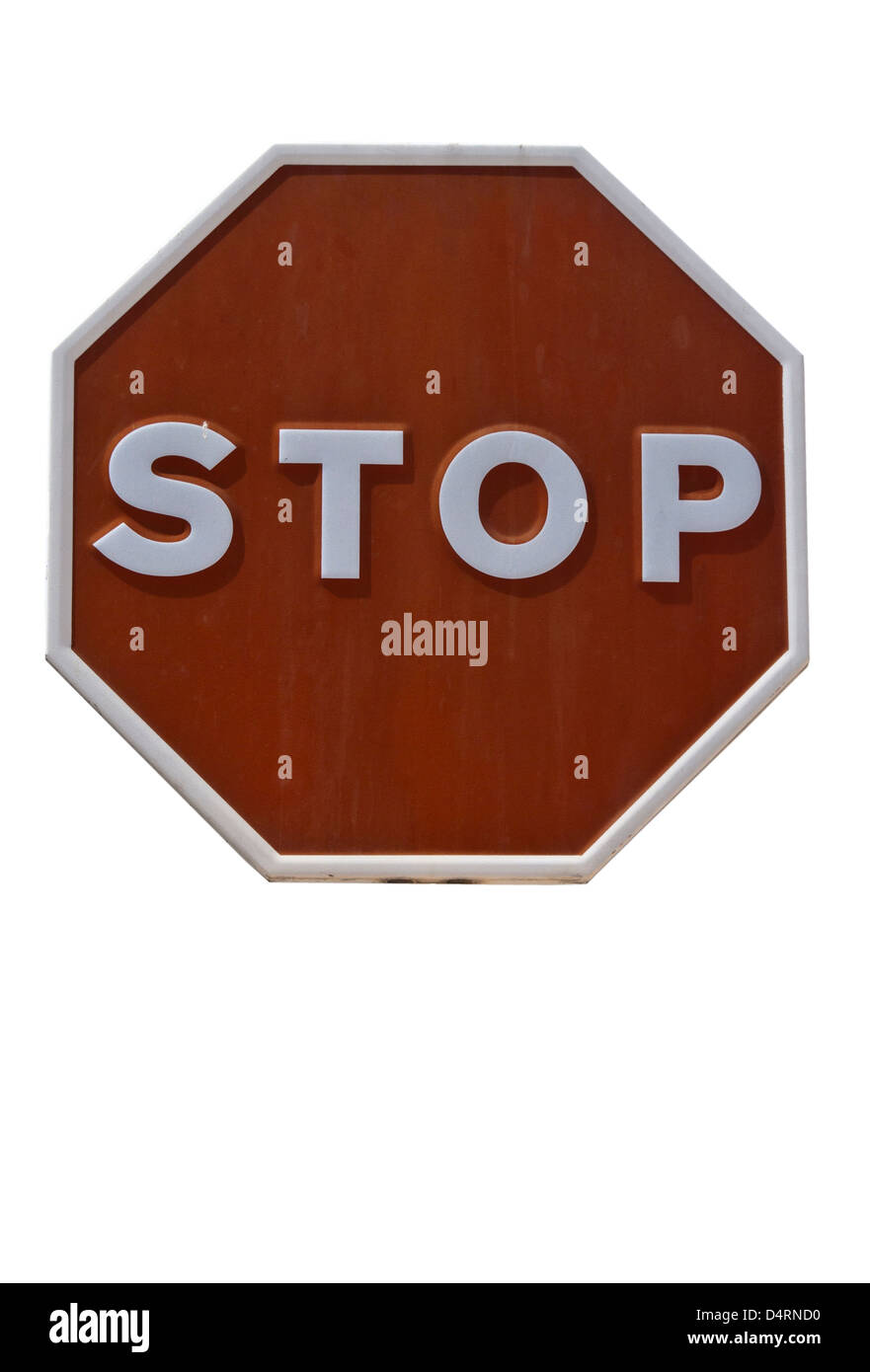 Spanische Stop Schild Spanien Verkehrszeichen Stockfoto