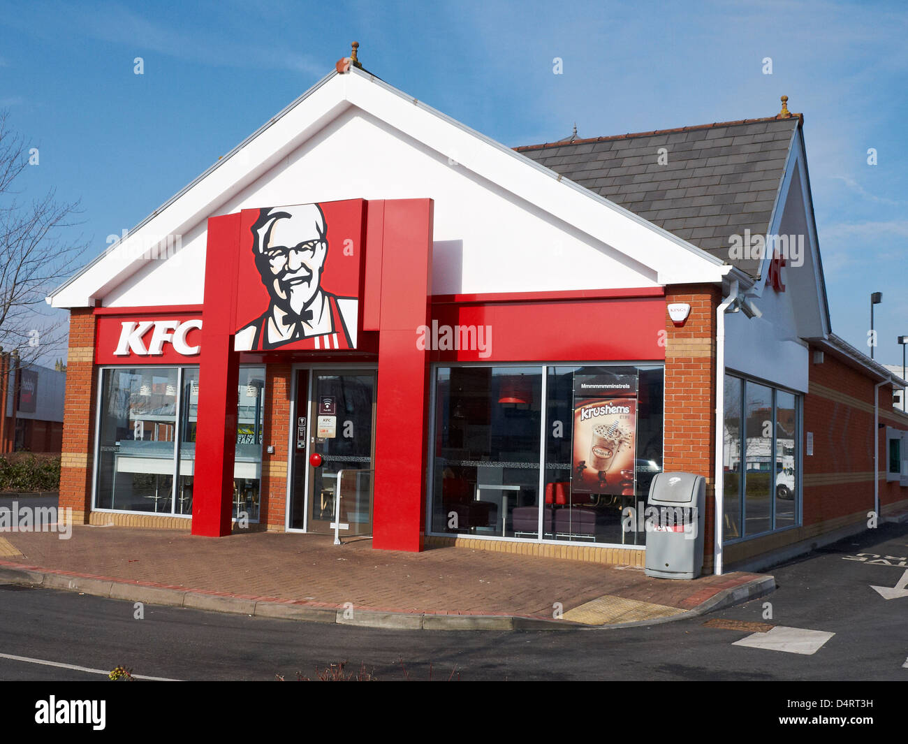 KFC-Restaurant im Grand Junction Retail Park Crewe Chesthire UK Stockfoto