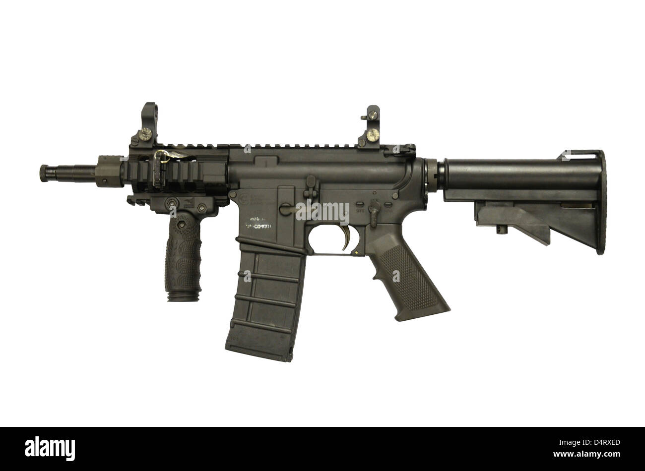 M4 Carbine 5.56mm micro Variante. Stockfoto