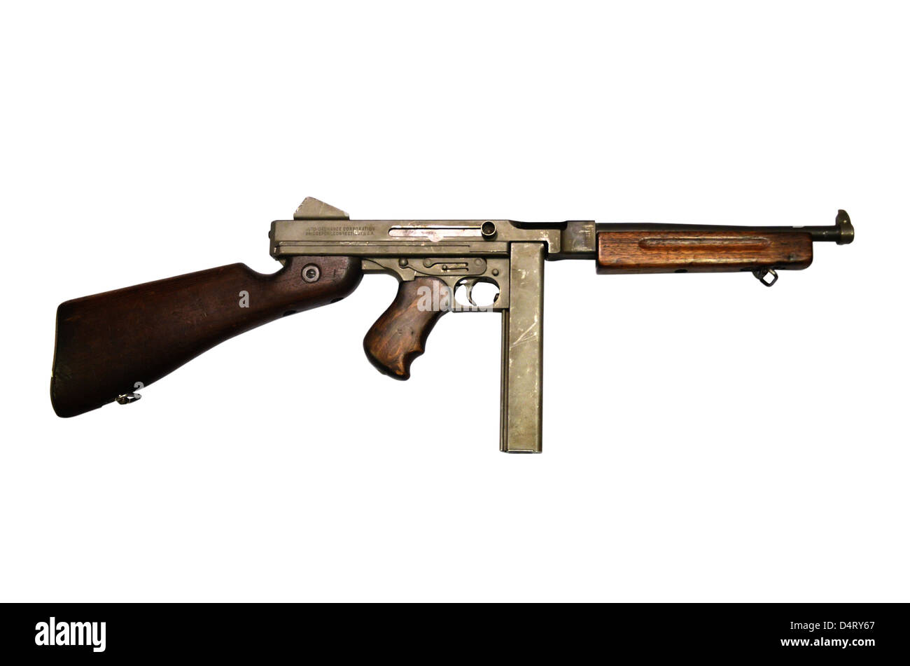 Thompson Modell M1A1 Maschinenpistole. Stockfoto