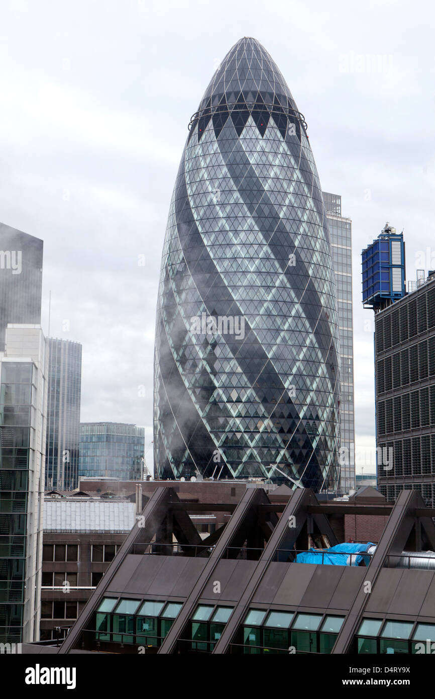 England, London, Sir Norman Foster Gebäude Stockfoto