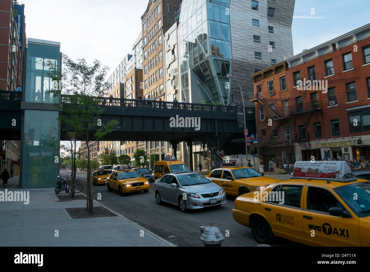 Chelsea Highline aus Street, New York, Vereinigte Staaten Stockfoto