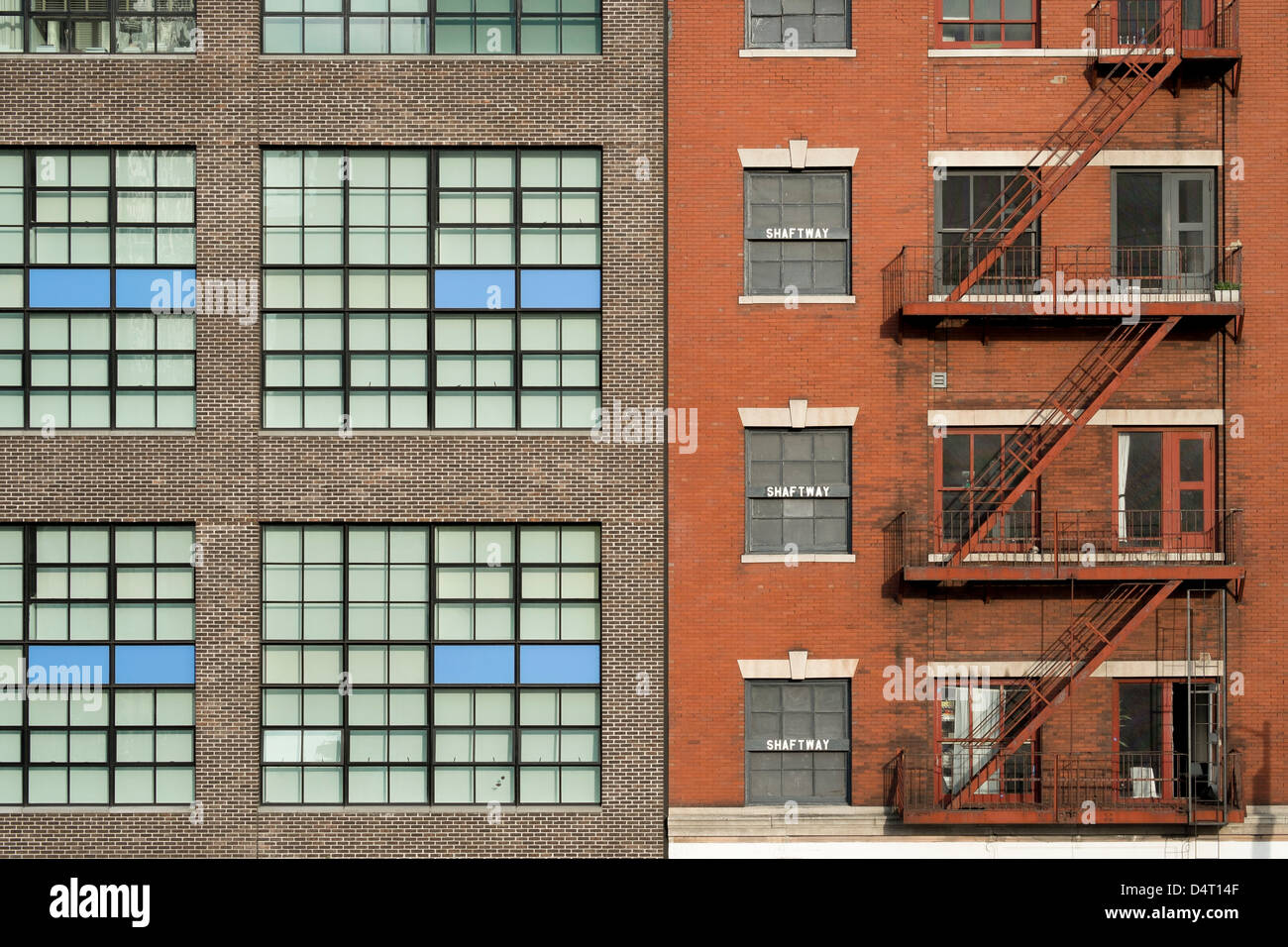 Chelsea Gebäudefassaden, New York Stockfoto