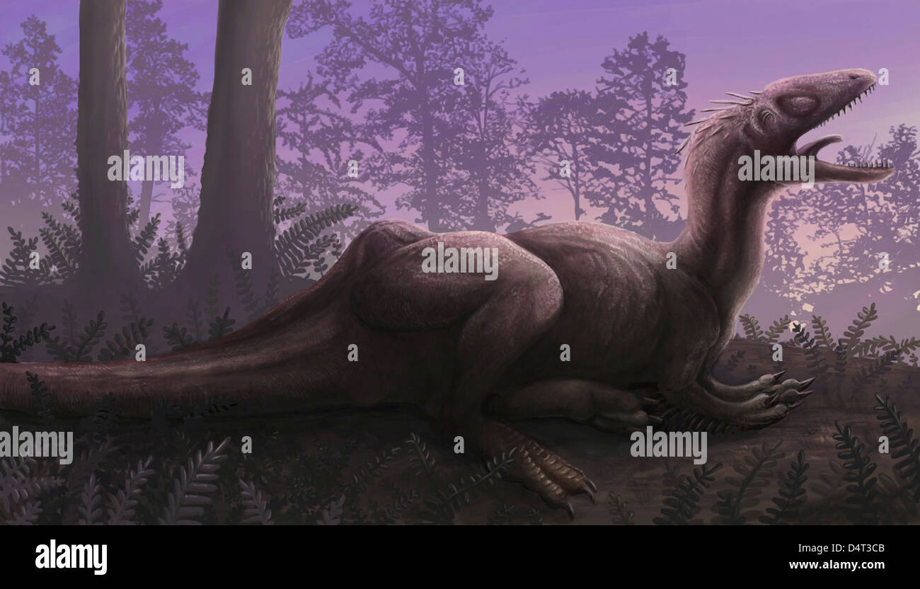 Dinosaurier Mit Kamm Auf Dem Rücken