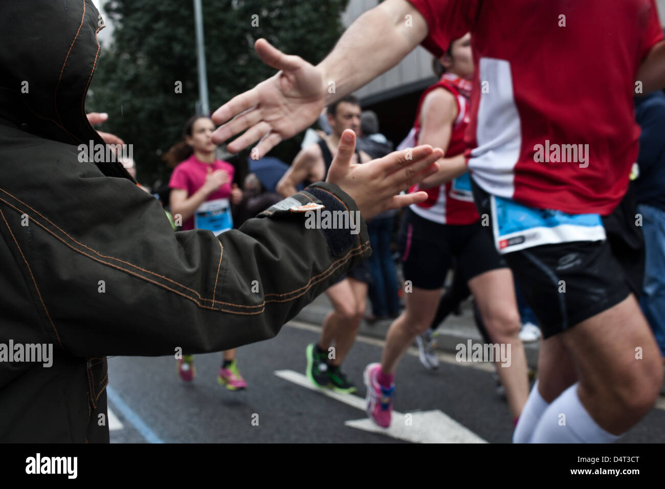 Marathon von Barcelona 2013 Stockfoto