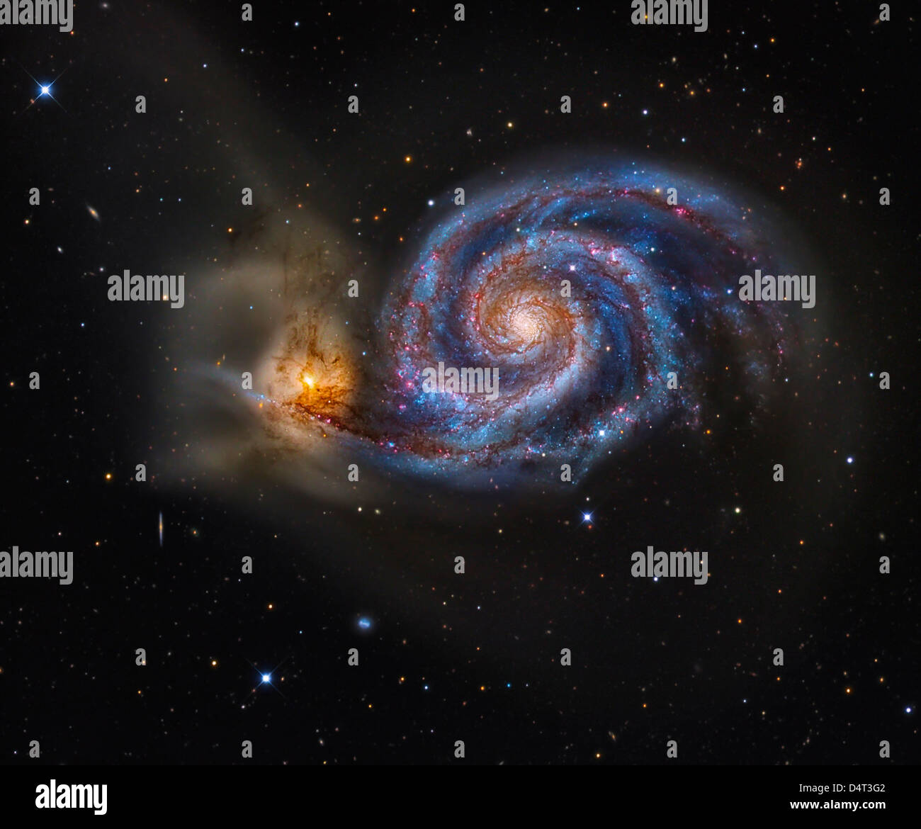 Whirlpool-Galaxie Stockfoto