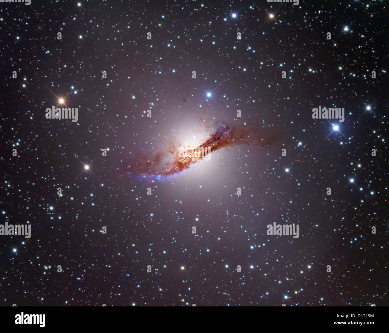 NGC 5128 (Centaurus A), der nächste von der riesigen Radiogalaxien. Stockfoto