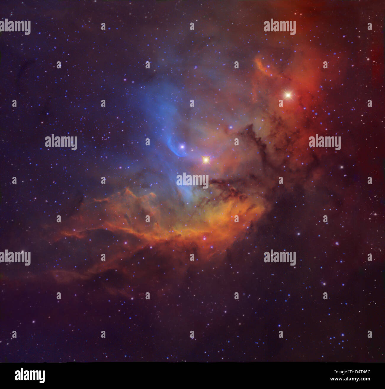 Der Tulip-Nebel (Sh2-101) in Cygnus. Stockfoto