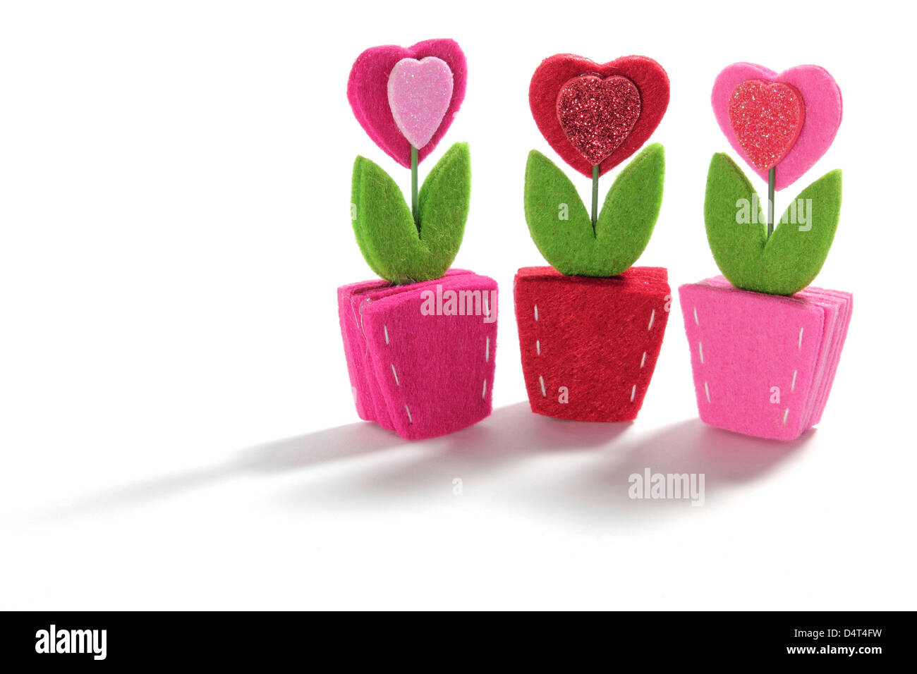 Liebe Herz Blumen Stockfoto
