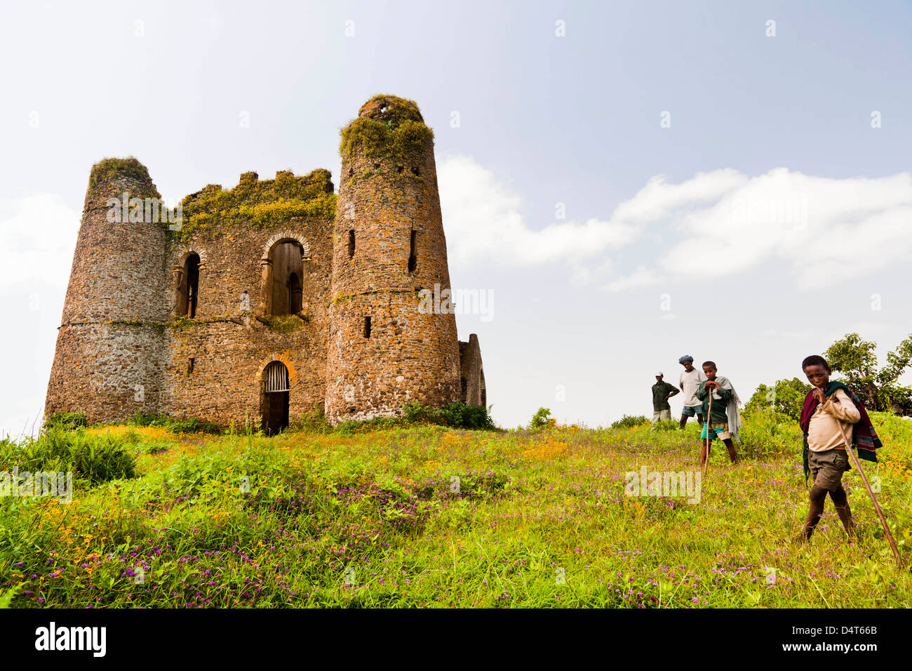 Guzara Schloss zwischen Gonder und See Tana, Äthiopien Stockfoto