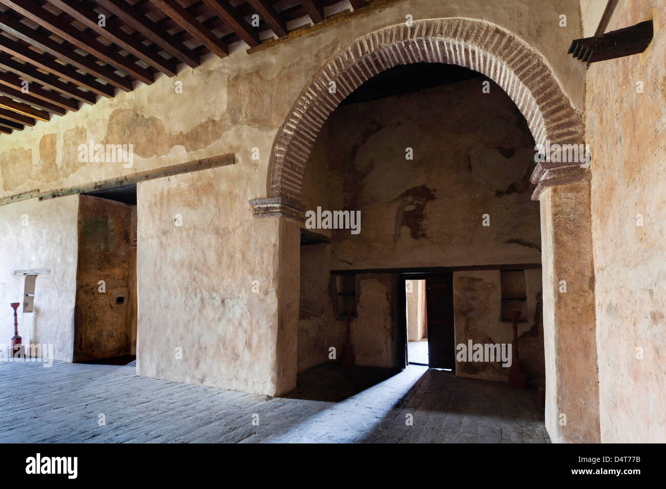 Fasil Ghebbi, einen festungsartigen königliche Gehege, Gonder, Äthiopien Stockfoto