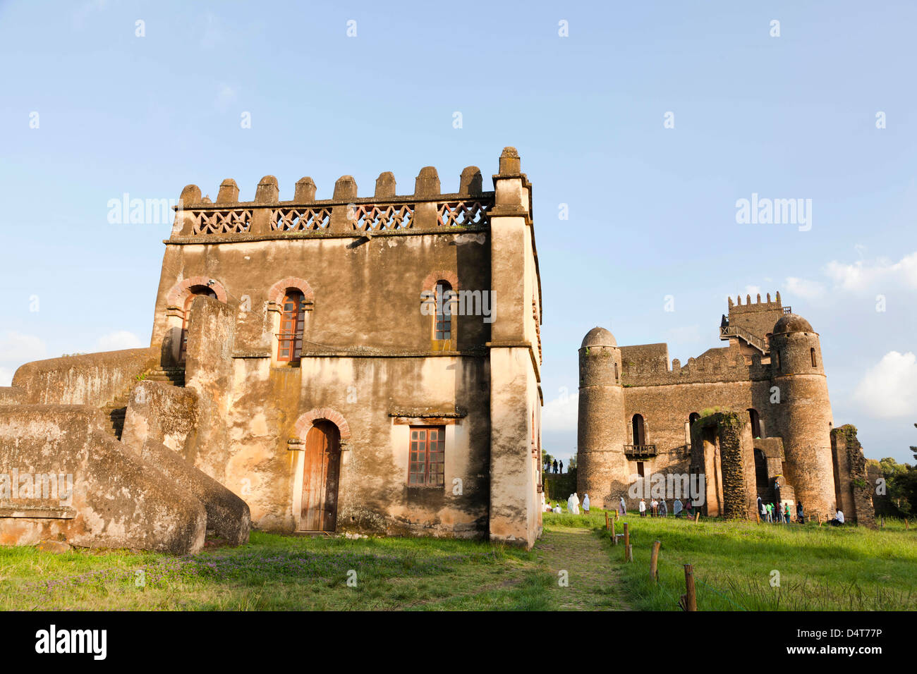 Fasil Ghebbi, einen festungsartigen königliche Gehege, Gonder, Äthiopien Stockfoto