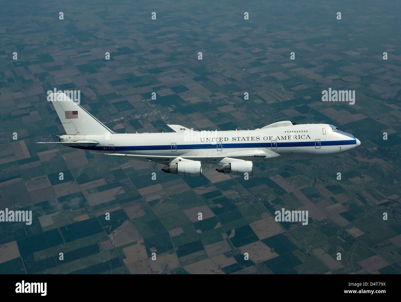 E-4 b National Airborne Operations Center das Flugzeug. Stockfoto