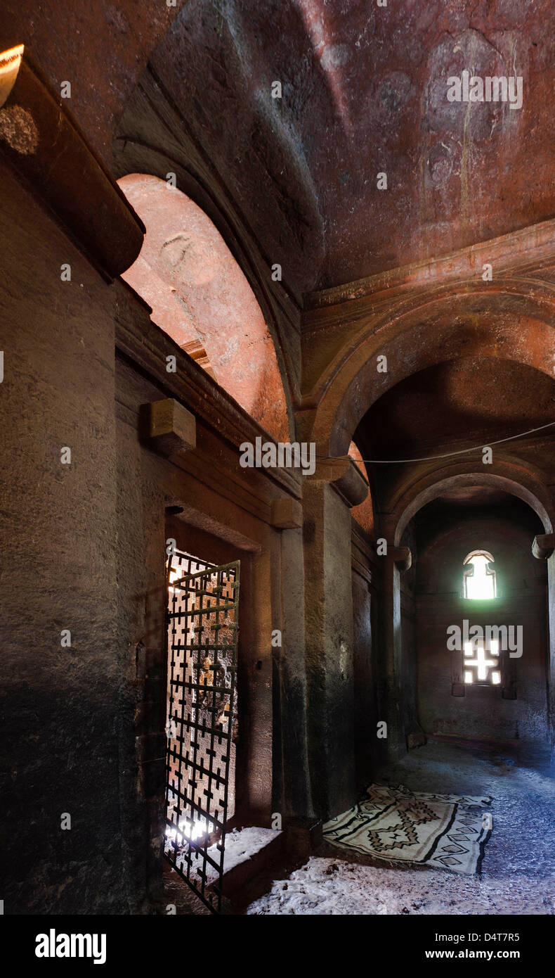 Die Felsenkirchen von Lalibela, Äthiopien Stockfoto