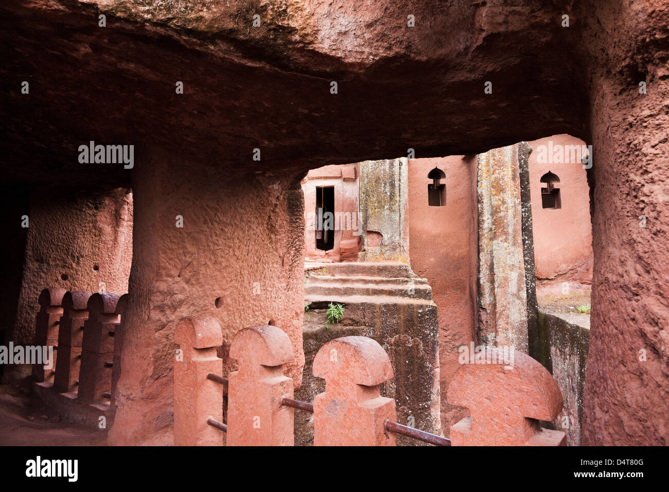 Die Felsenkirchen von Lalibela, Äthiopien Stockfoto