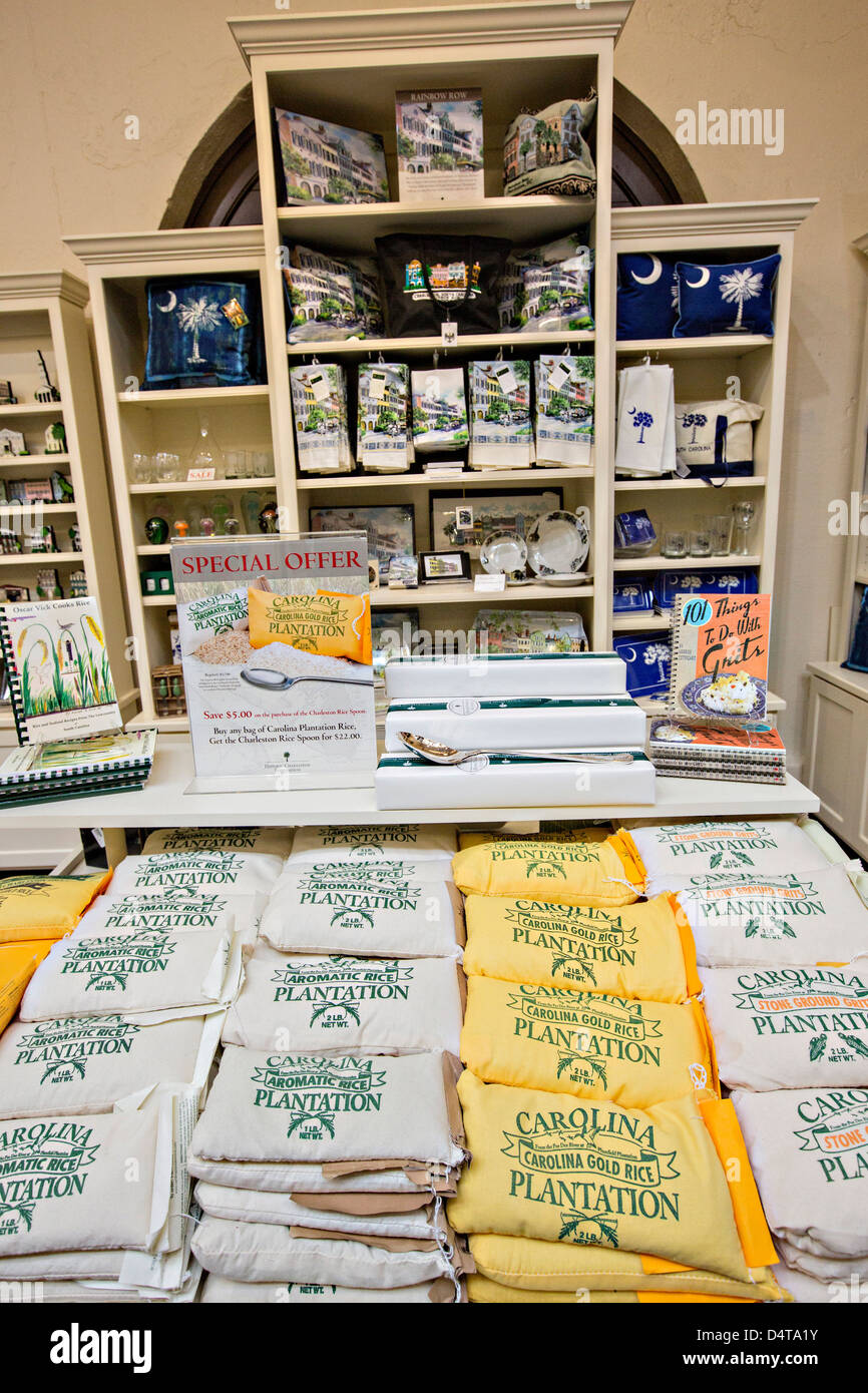 Historischen Charleston City Market an der Market Street in Charleston, SC. Stockfoto