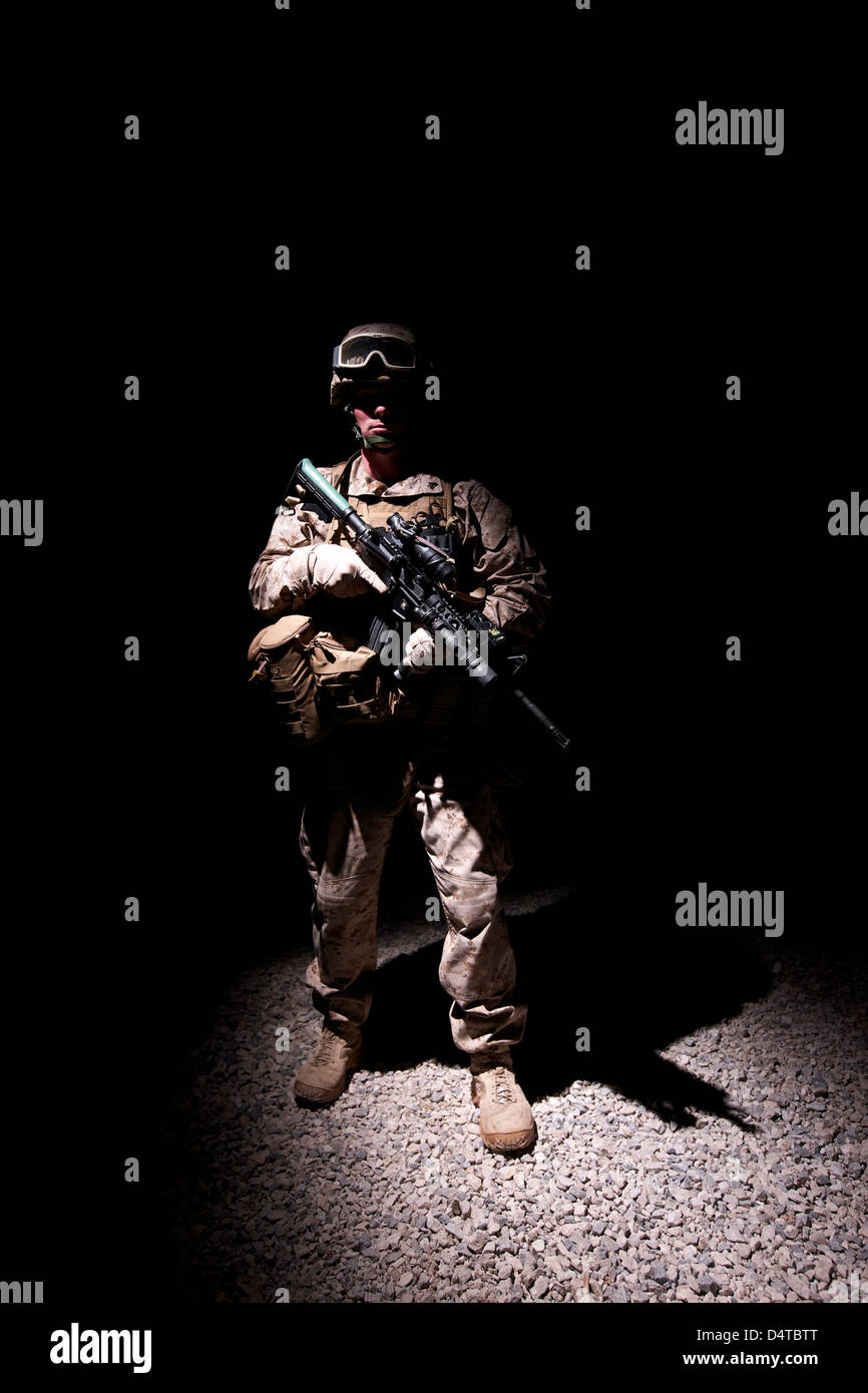 Porträt der US-Marine in Uniform. Stockfoto