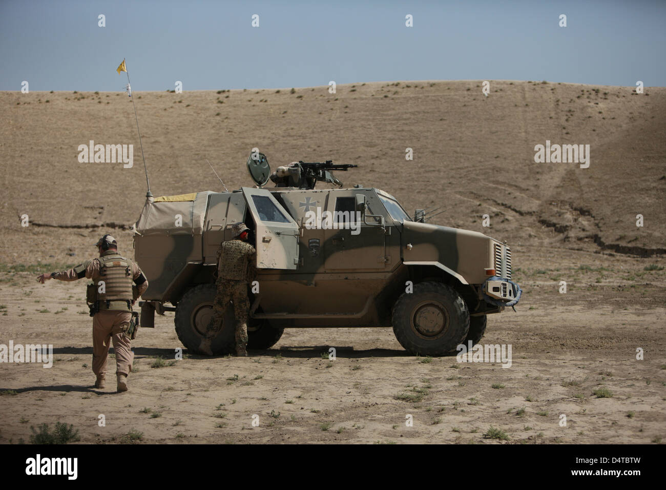 Die deutsche Armee ATF Dingo gepanzerten Fahrzeug. Stockfoto