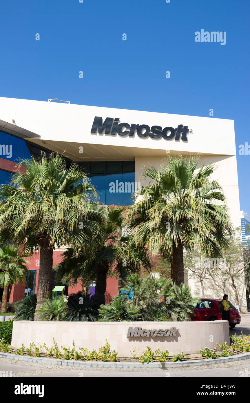 Microsoft-Bürogebäude in Dubai Internet City in Vereinigte Arabische Emirate VAE Stockfoto