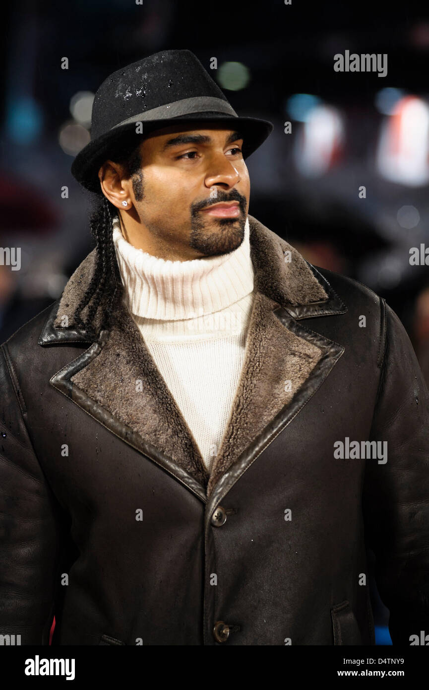 David Haye besucht die GI JOE UK Premiere auf 18.03.2013 in The Empire Leicester Square, London. Personen im Bild: David Haye, Boxer. Bild von Julie Edwards Stockfoto