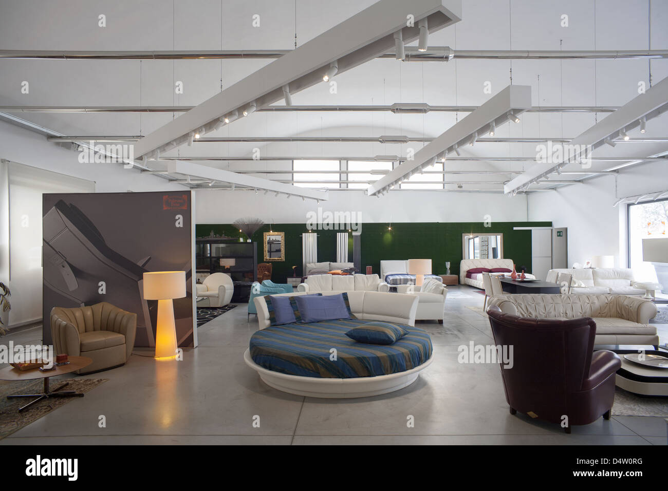 Home Möbel Showroom Store in Italien Stockfoto