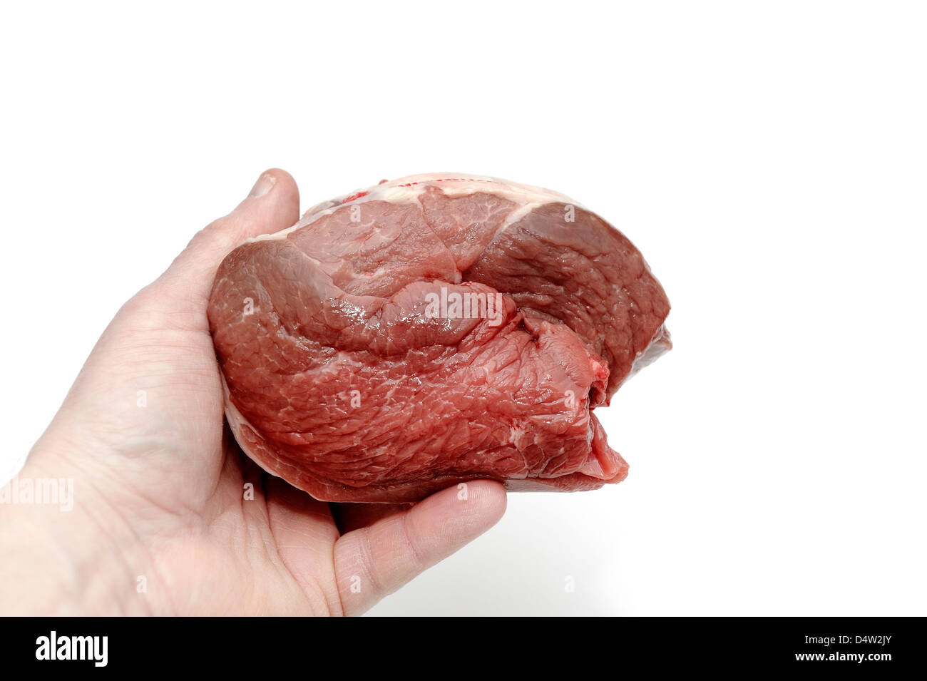 Britische ohne Knochen Bein der Lammbraten Stockfoto