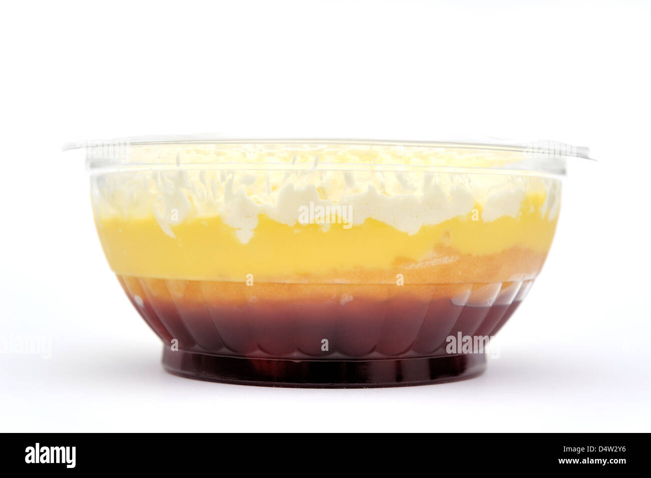 Erdbeer trifle Stockfoto