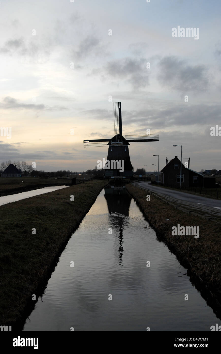 Alte Windmühlen Stockfoto