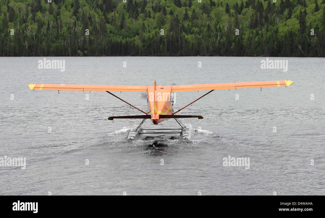 Orange Flugzeug Stockfoto