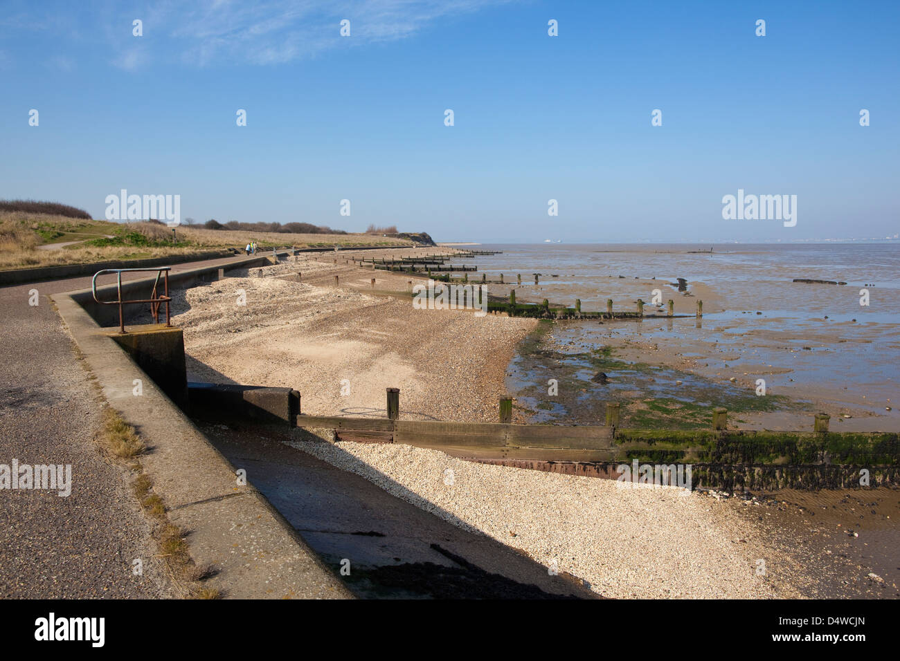 Die Isle of Grain, Nord Kent, vorgeschlagenen Standort für den Flughafen den Spitznamen Boris Insel, England UK Stockfoto