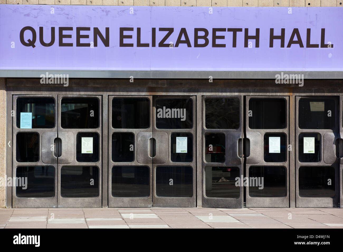 Queen Elizabeth Hall, South Bank Centre, London, England, Vereinigtes Königreich Stockfoto