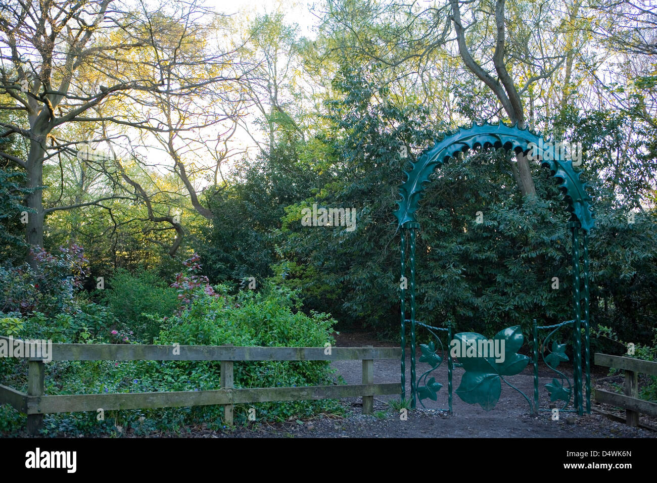 Holly Hill Wald Park in sperrt Heide Hampshire Stockfoto