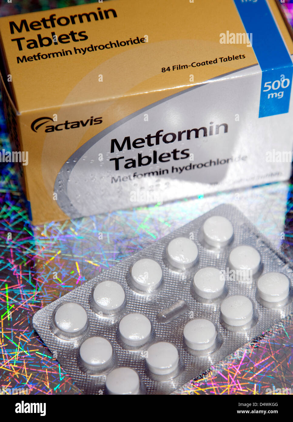 Metformin Tabletten gegen Diabetes möglicherweise auch wirksam wie eine Krebsbehandlung, London Stockfoto