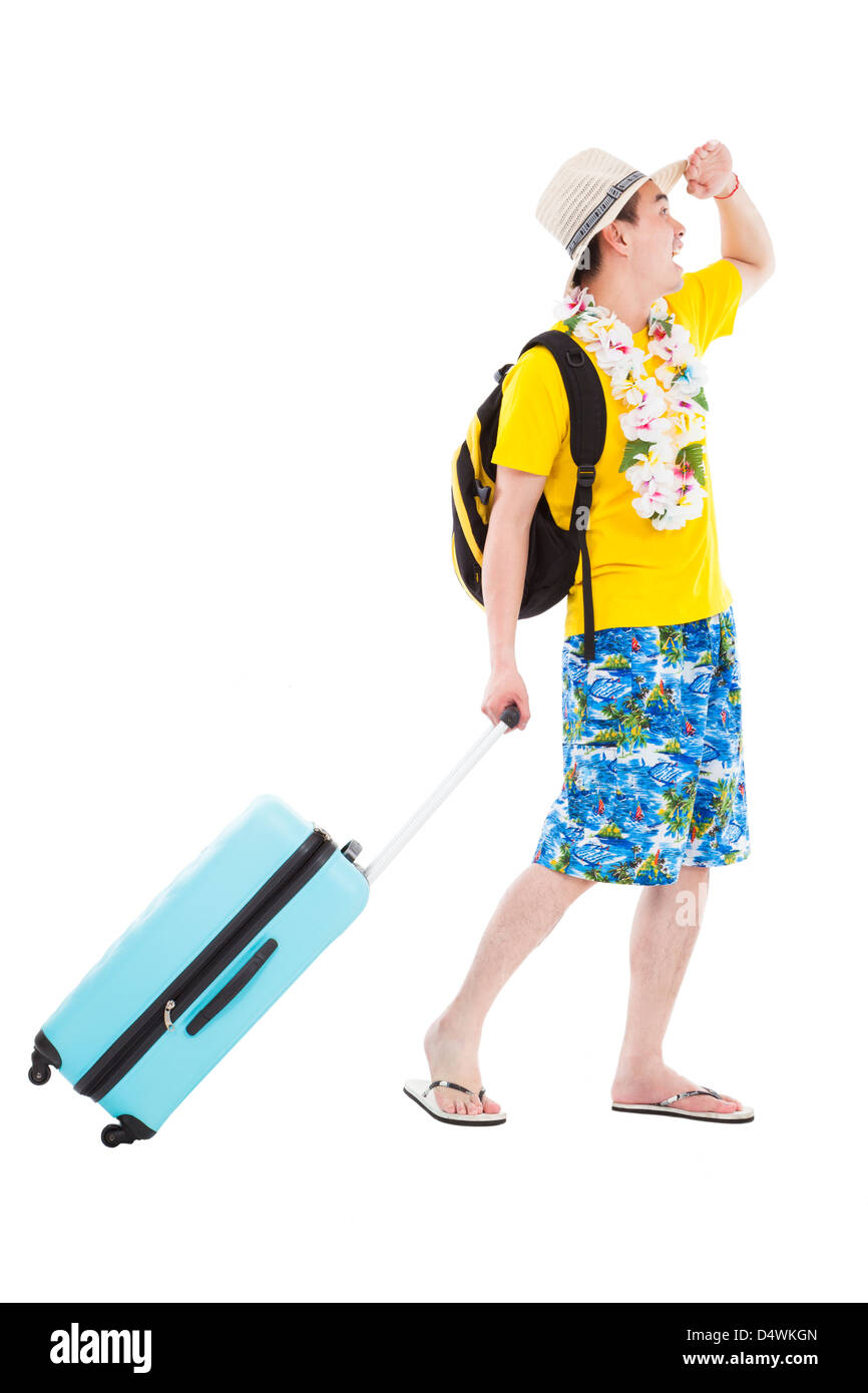 glücklich Jüngling genießen Sie Sommerurlaub und Ferien Stockfoto