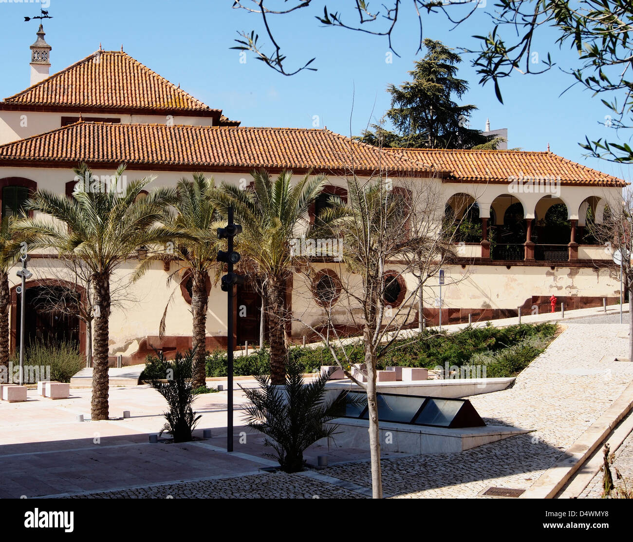 BOTANISCHER GARTEN IN GESCHLOSSENEN WÄNDE SILVES PORTUGAL Stockfoto